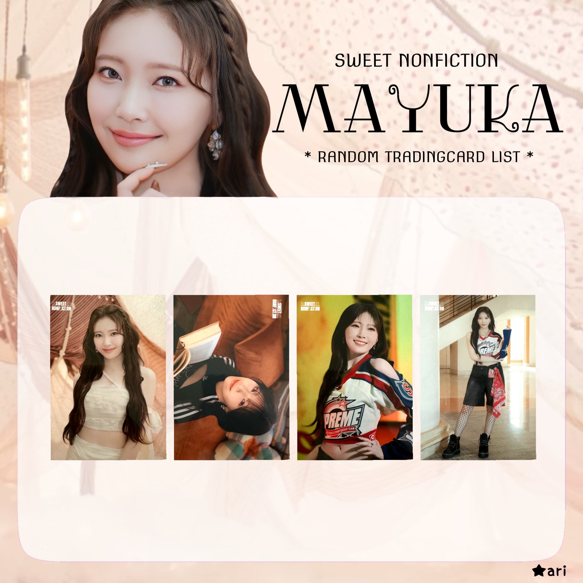 NiziU MAYUKA ラントレまとめ NiziU マユカ SWEET NONFICTION ラントレ MAYUKA - メルカリ