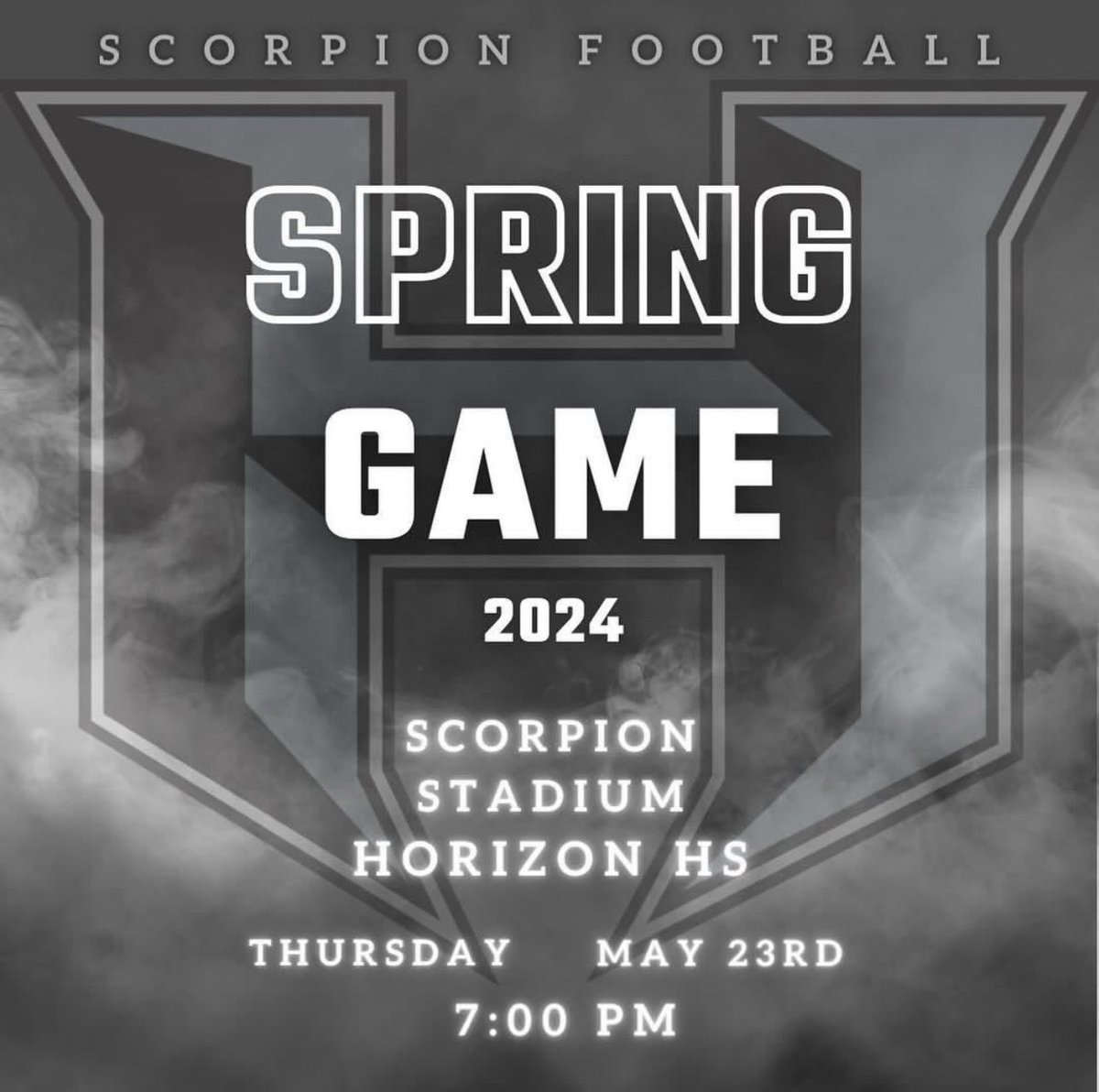 Come out and see what these new Scorpions are all about!! Horizon community, get behind these hard working dudes and see #TheBrand for yourselves!! Going to be a fun preview to the fall!! 🏈🦂🔥