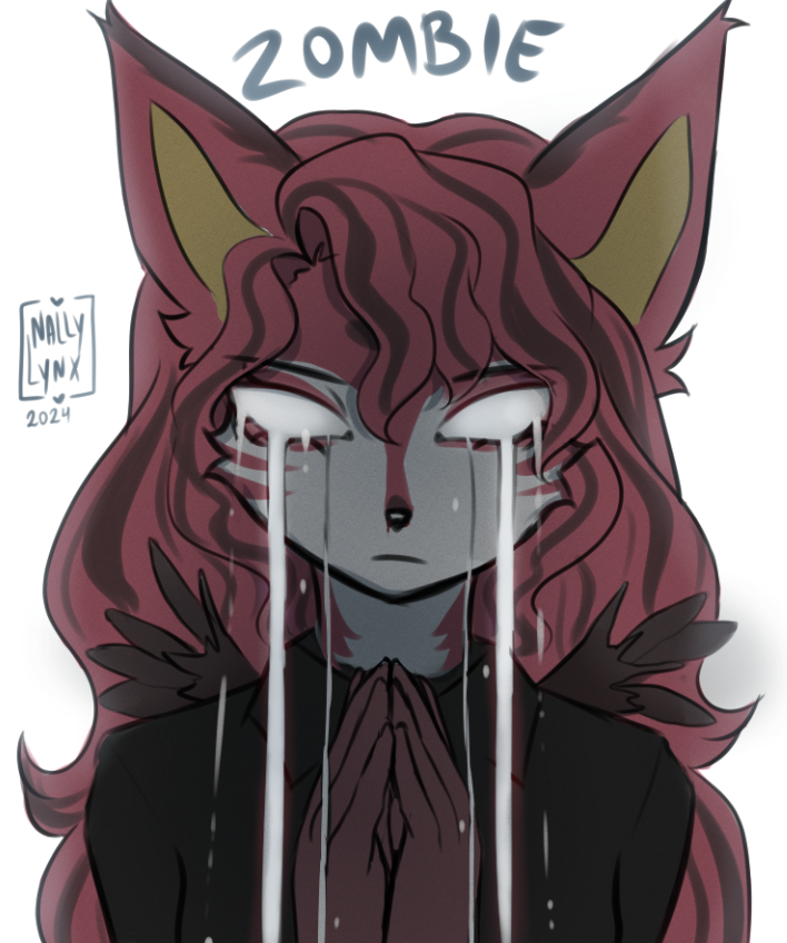 n4llylynx's tweet photo. "My anguish" 
Inspired by "The Cranberries - Zombie" https://t.co/RbsUpRmrtC