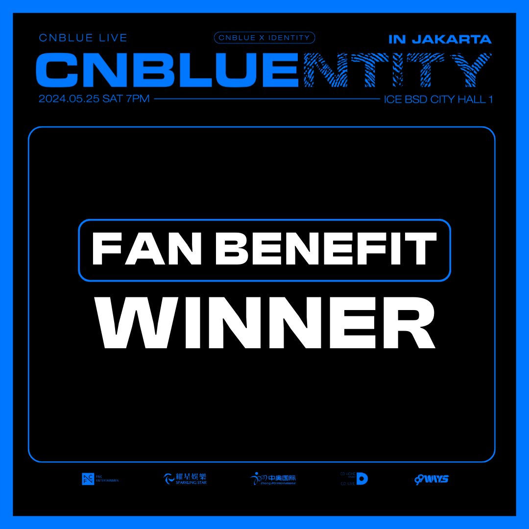 99wayspro's tweet photo. [WINNER ANNOUNCEMENT] 

Congratulations to all the winners! Find your name at the following link: 

Fan Benefit Winner POSTER : https://t.co/Ixr8zKS8a0

Fan Benefit Winner  POLAROID : https://t.co/N6GNJGjhmy

#CNBLUE #씨엔블루 #CNBLUENTITY
#CNBLUENTITYinJKT https://t.co/8hR5VKX5zn