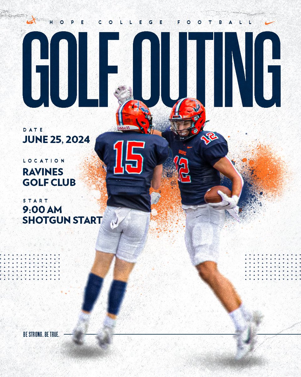 Sign up, tee off, and support Hope College Football next month. Register today. hopecollegedae.regfox.com/2024-hope-coll…
