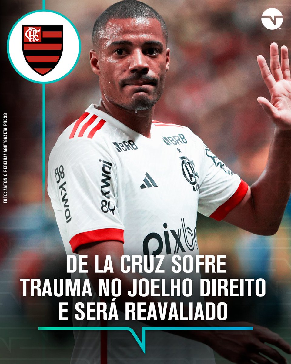 PROBLEMA NO FLAMENGO! 🤯 De La Cruz pediu pra sair após um trauma no joelho e será reavaliado na reapresentação.