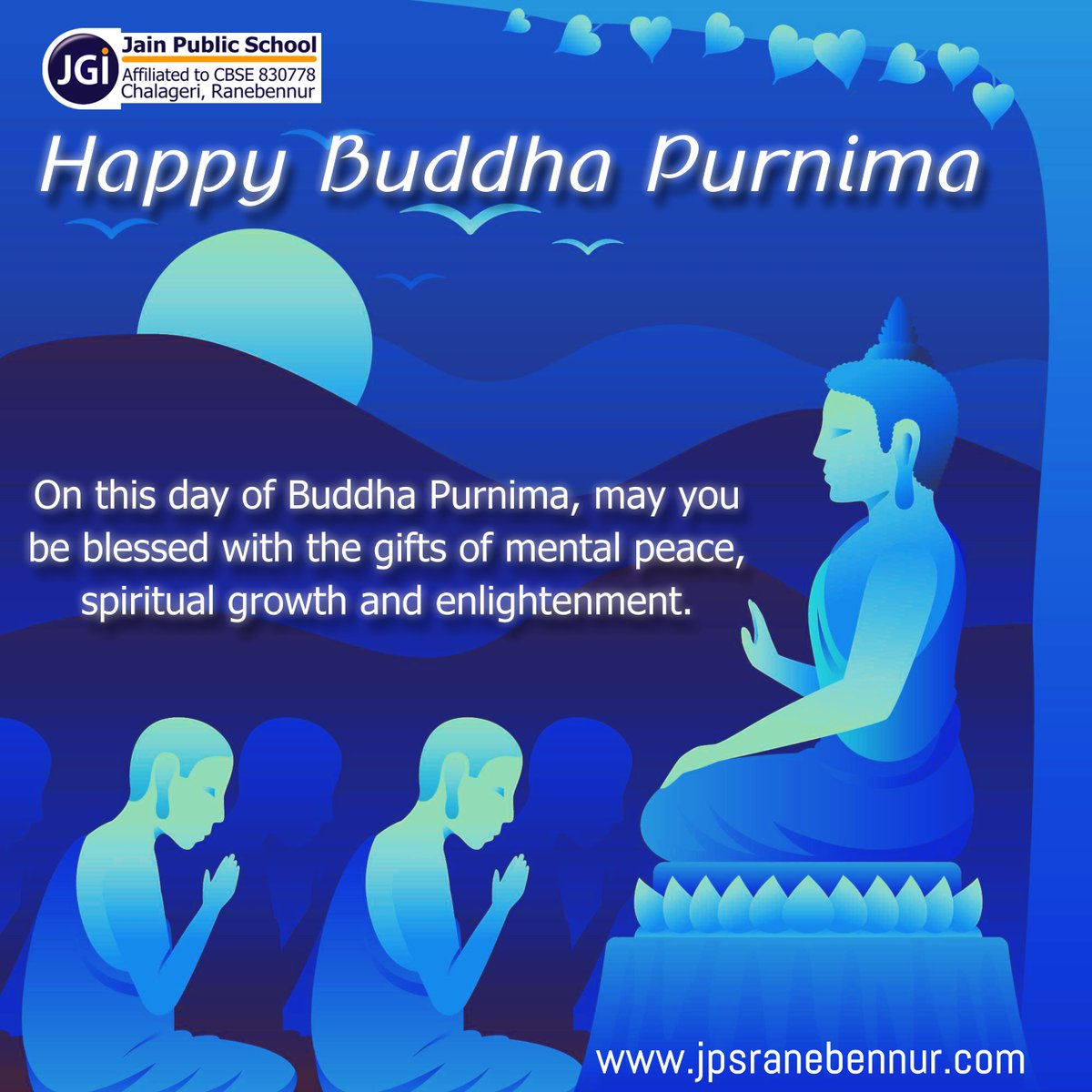 Jain Public School, Ranebennur
wishing you Happy Buddha Purnima!
'On this day of Buddha Purnima, may you be blessed with the gifts of mental peace, spiritual growth and enlightenment.'
jpsranebennur.com
#HappyBuddhaPurnima #jainpublicschoolranebennur
freepik.com