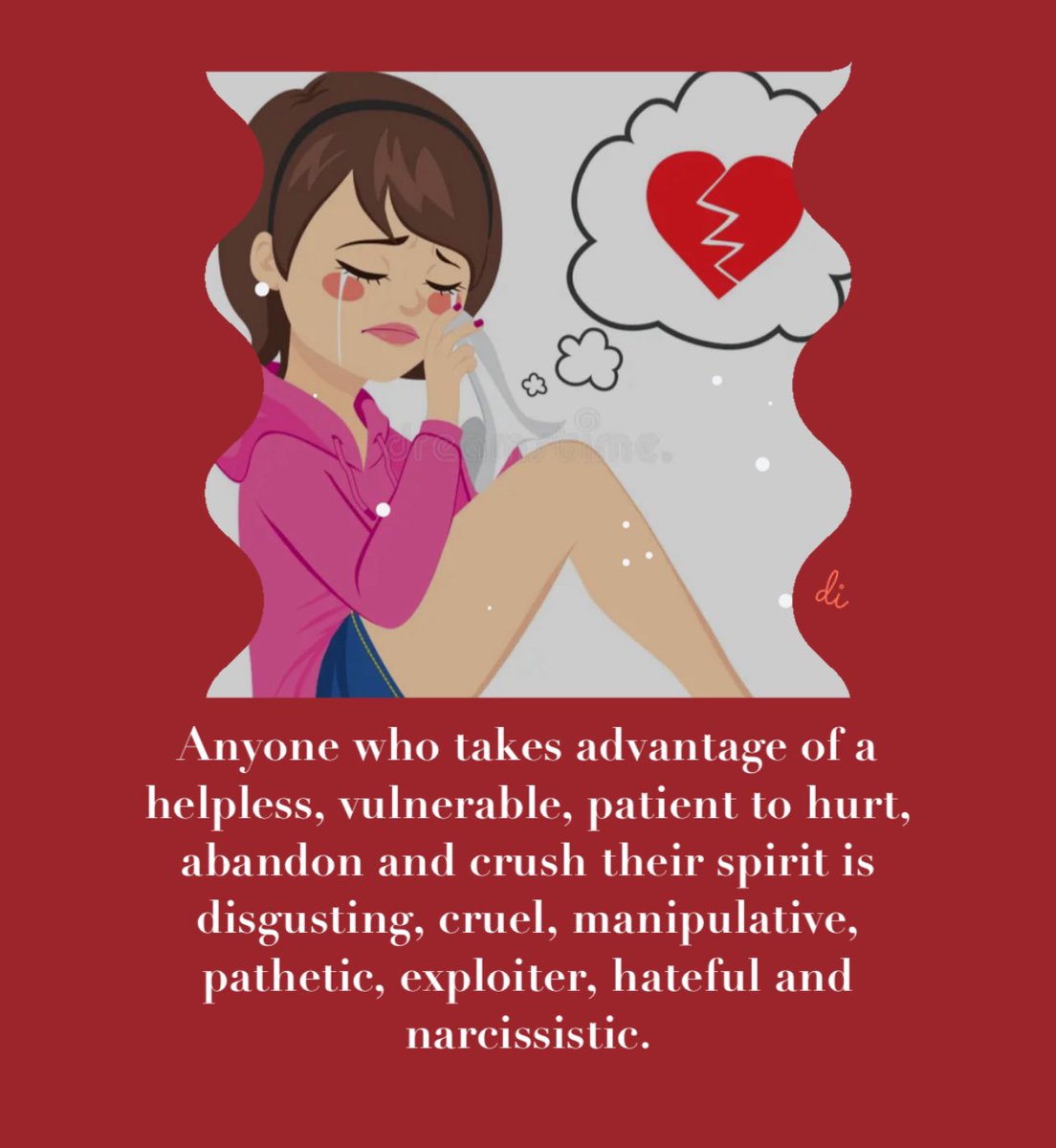 When someone you love takes pleasure in hurting you… IGNORE THEM AND MOVE ON!! #hurt #life #Respect #honesty #Love #integrity #trueLove #loveLessons #Disrespect #Pretenders
#LessonsInLove #abandonment #liars #trust #manipulator #lovers  #Narcissists #disappointment #disgusting