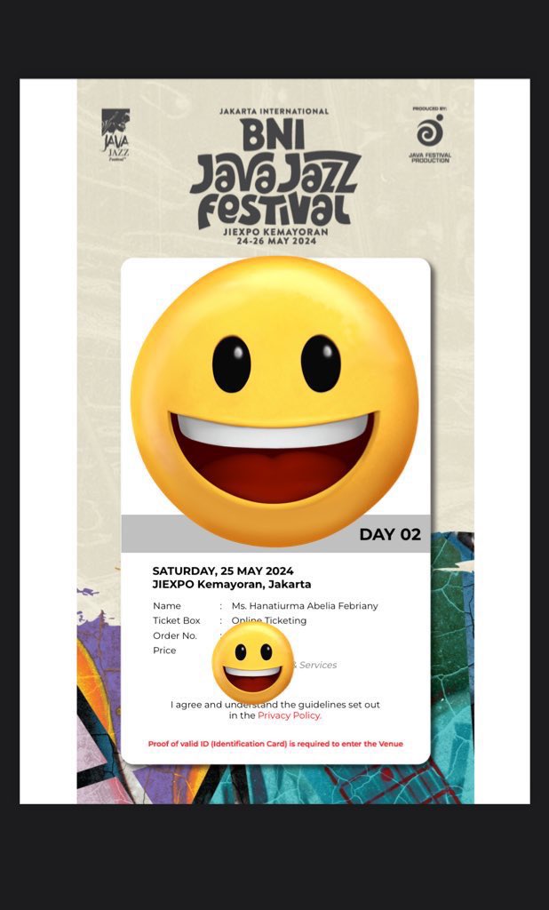 blamethemuses's tweet photo. WTS 2 Tiket Daily Pass Java Jazz Festival Day 2 (Sabtu, 25 Mei 2024) tiket atas nama pribadiiii
Gabisa dateng ada acara lain soalnya๐ญ
Only 1mio for 2 tix, bisa cod, nego tipis aja plissss
Nnti dibantu masuk venue pake ktp
Minat DM aja๐๐ผ
#javajazzfestival
#tiketjavajazz
#WTS https://t.co/q6faI25hLx