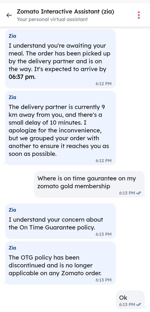 Zomato has discontinued On time Gaurantee from zomato gold membership.

Also now they have introduced priority deliveries where you pay extra to get your order early. 
So without priority your order will be clubbed with other orders and they don't know how much time it will take