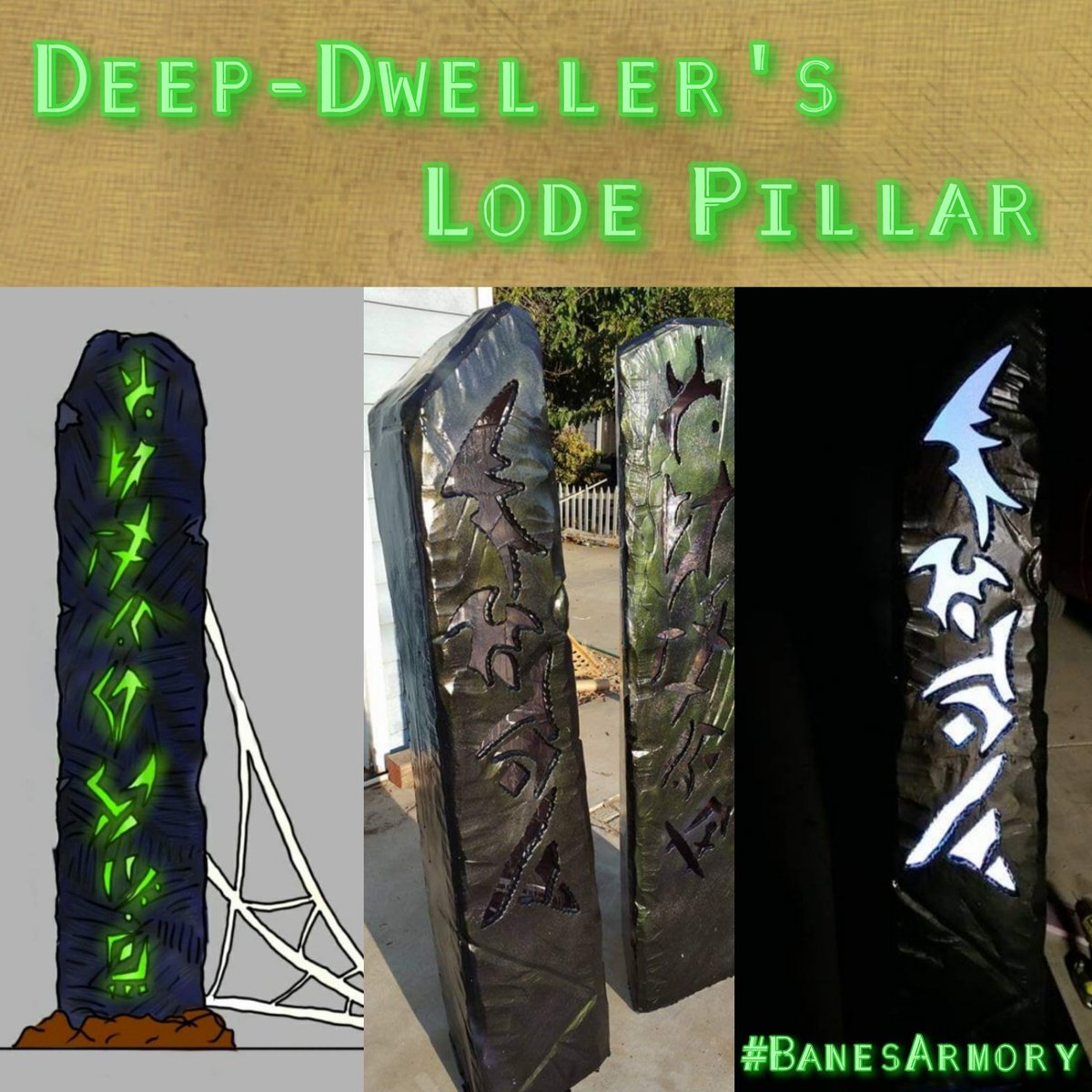 BanesArmory's tweet photo. Another past #LabyrinthMasquerade #prop!
Made for #LordSypher himself this was designed as a piece for the show's #DeepElf analog.
Sculpted from styrene #Foam like #knapped #obsidian with a multicolor kaleidoscopic light inside.
#BanesArmory #LARPing #LARP #StageProp #Setpiece https://t.co/4VuHICooEE