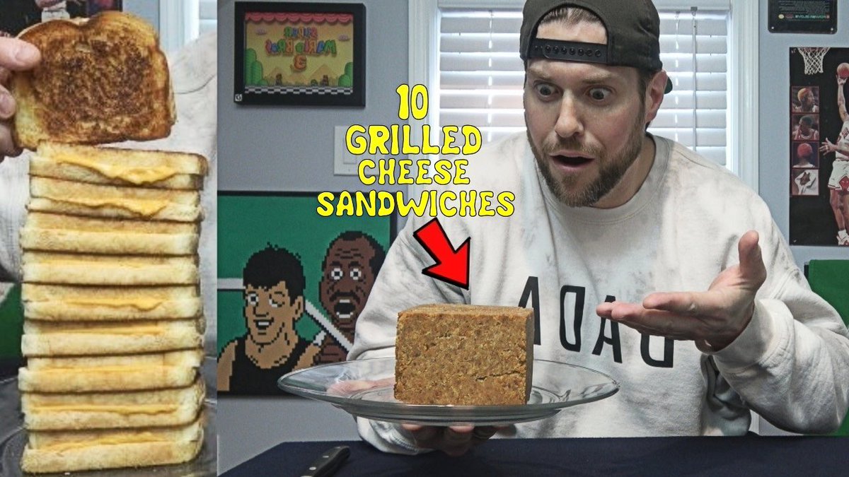 KevLAbeast's tweet photo. https://t.co/NBRDwMfjPG
Condensing 10 Grilled Cheese Sandwiches Into a Small Cube & Eating It In One Bite?? (Human Science) https://t.co/9sLgsuh4Jl
