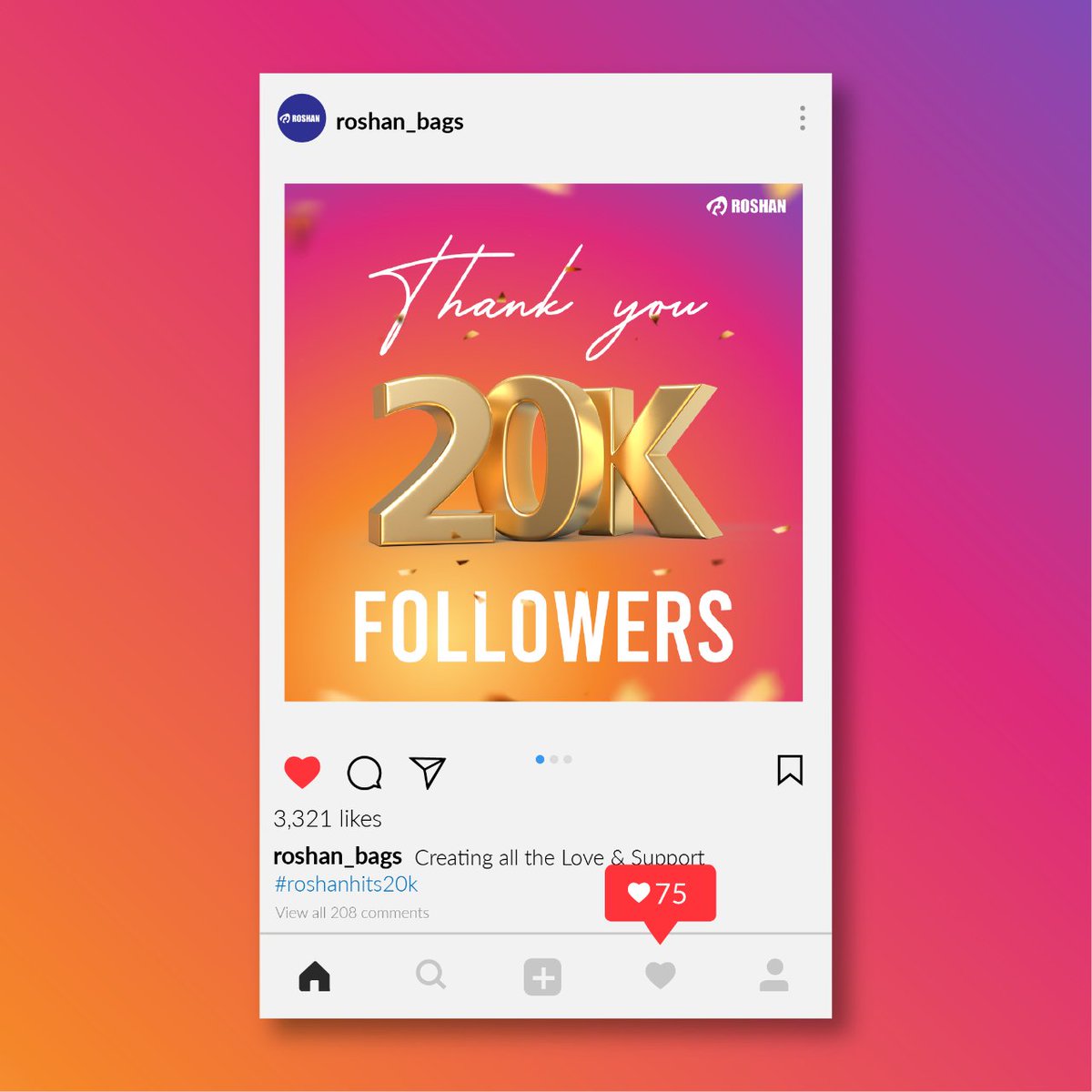 We immensely appreciate your love and support!💙 Let's keep our journey going!!🔥 #20kfollowers #milestone #instagram

#roshanbags #roshan #travelling #instatravel #travelbucketlist #traveltogether #travelmood #travelhack #bags #handbags #bagsofinstagram #bagsaddict