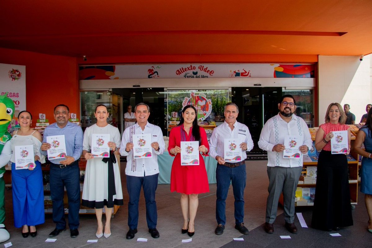 Este miércoles se llevó a cabo la inauguración de la vigésimo-sexta edición de la Feria del Libro 'Altexto' que organiza la Universidad de Colima y que permanece del 22 al 31 de mayo en la Plaza San Fernando, en la capital del estado, donde cortaron el meridianocolima.mx/inaugura-udec-…