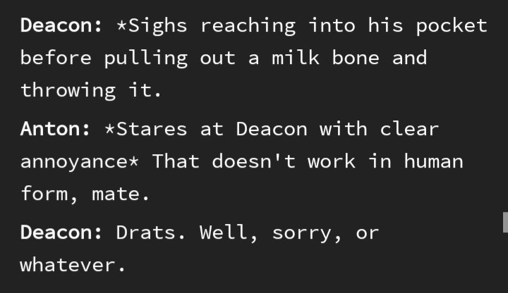 EgoPuff's tweet photo. Well, Deacon tried. #wwdits #vianton #werewolveswhen https://t.co/VhheS5BEya