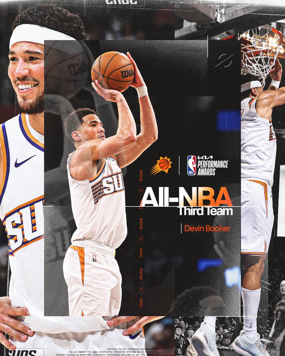 デビン・ブッカーがオールNBAサードチームに選ばれました
