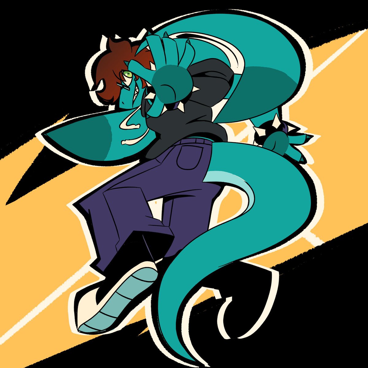 funktoonmix's tweet photo. b-day art comm for @TealGale !! https://t.co/LszlvPC637