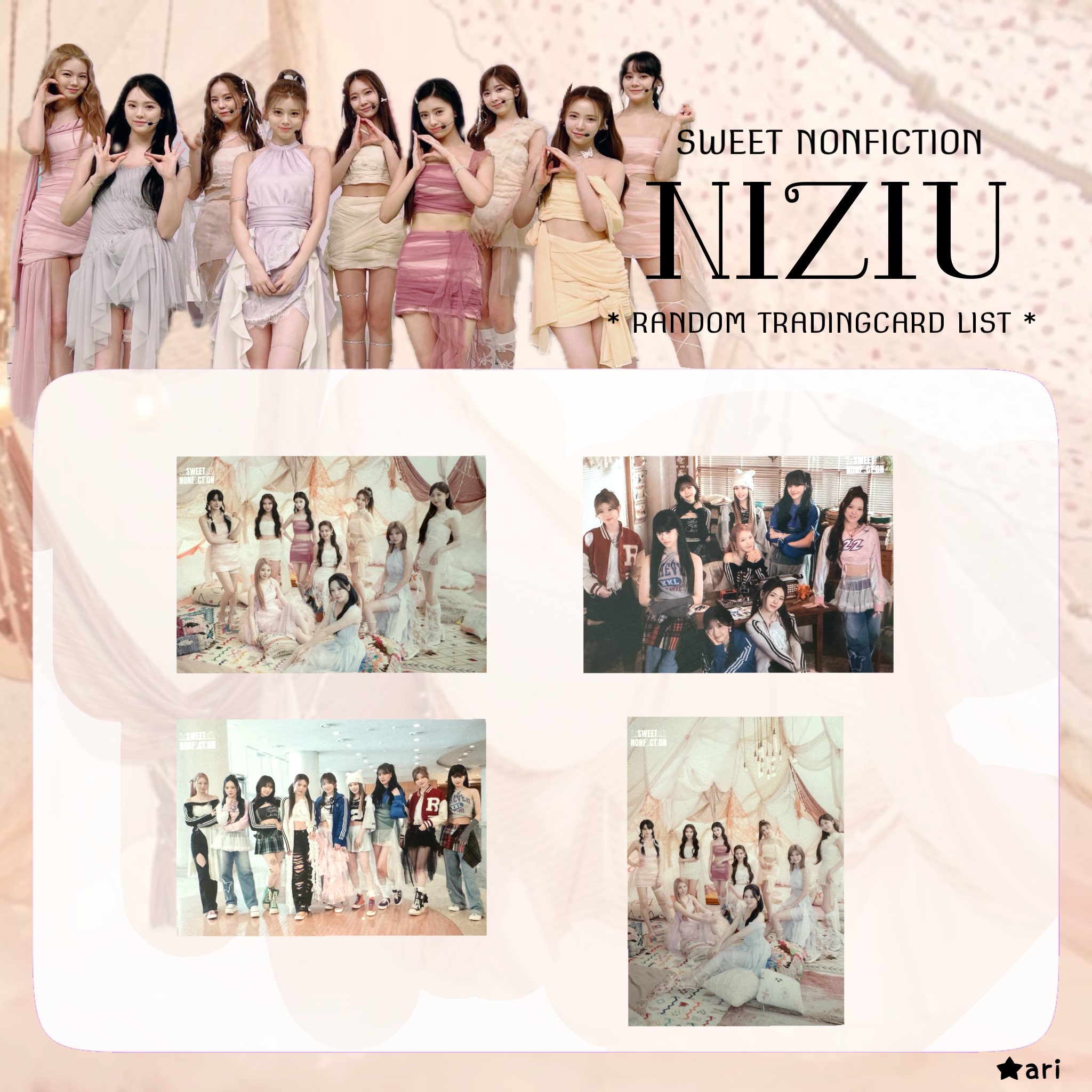 niziu ラントレオール5種コンプリート50枚 niziu ラントレオール5種コンプリート50枚 niziu ラントレオール