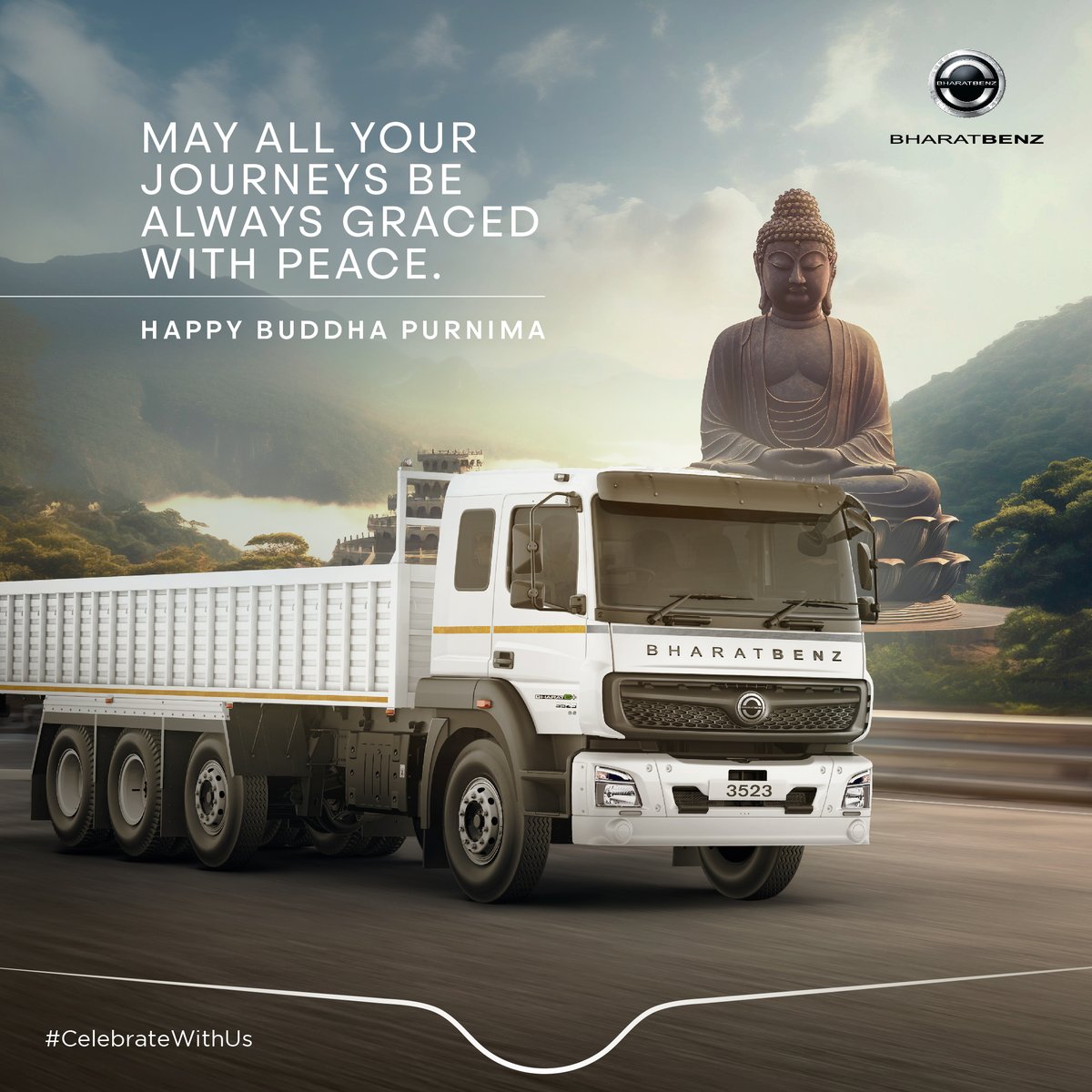 On this auspicious occasion, we hope that every path you take, every challenge you endeavor and every road you take leads you towards a harmonious and peaceful life.  

#BharatBenz #BuddhaPurnima #CelebrateWithUs