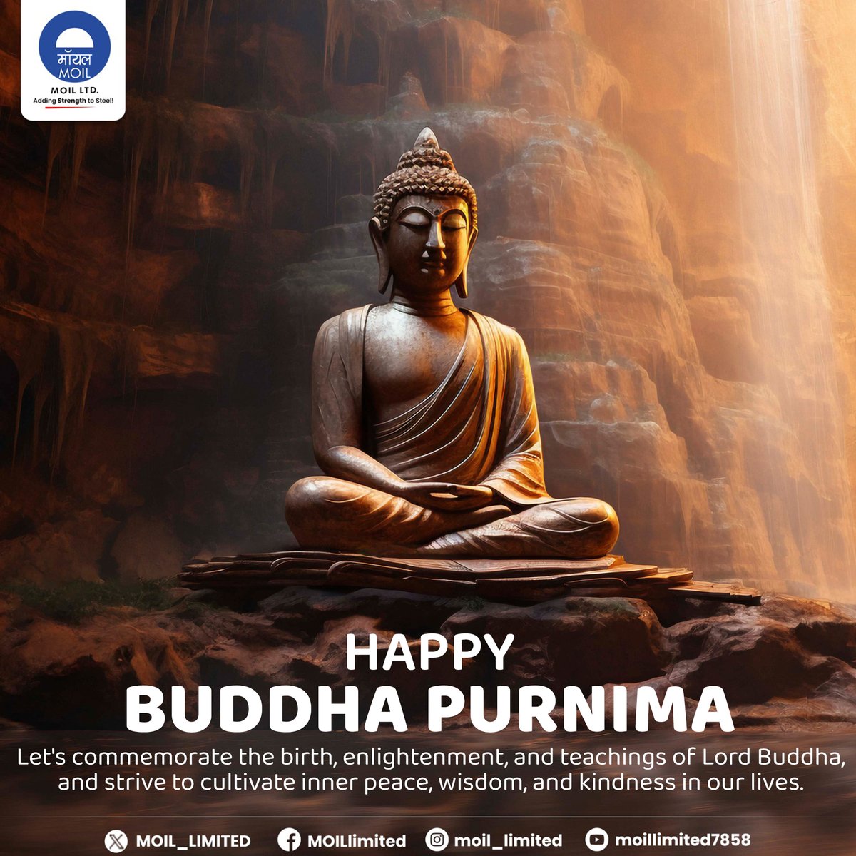 Honoring the timeless teachings of peace and enlightenment on this sacred day. May Lord Buddha’s wisdom continue to inspire us all. #BuddhaPurnima #SpiritualAwakening #MOIL #HarEkKaamDeshKeNaam