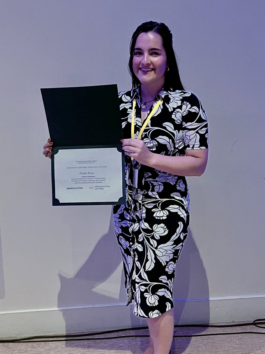 wyoclock's tweet image. Madison won the Poster Prize!!! 
Proud beyond words!! ☺️
#SRBR2024 #NPJBTS