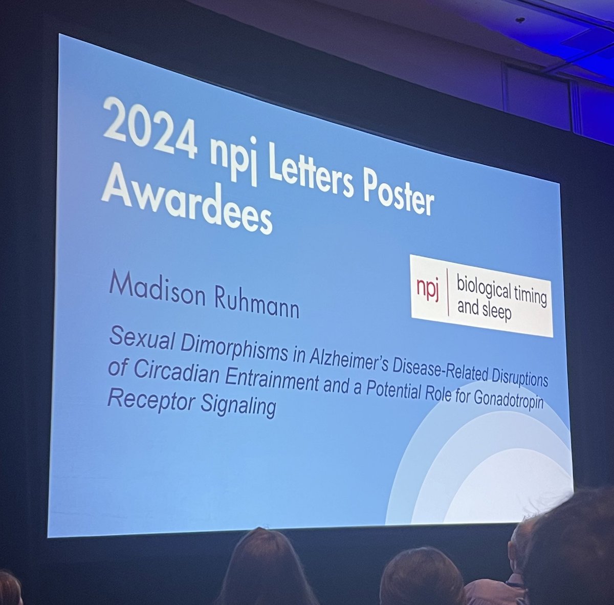 wyoclock's tweet image. Madison won the Poster Prize!!! 
Proud beyond words!! ☺️
#SRBR2024 #NPJBTS