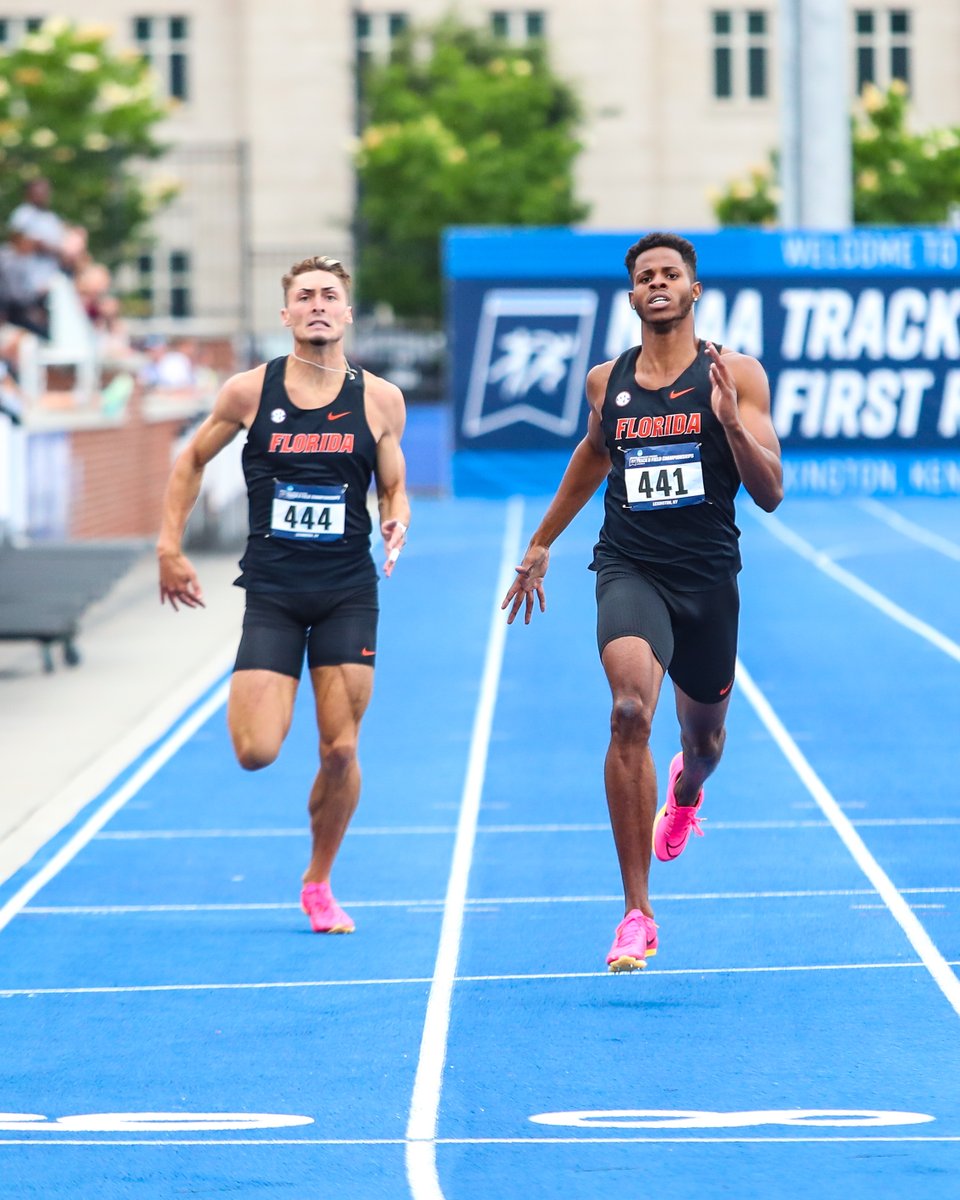 5⃣-for-5⃣ All 5⃣ Gators competing in the 400m (Reheem Hayles, Jenoah McKiver, Jevaughn Powell, Rios Prude Jr., Ashton Schwartzman) all advance to the quarterfinals 🤯 #GoGators 🐊 | #NCAATF