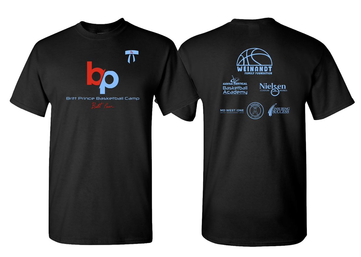 Brittprince23's tweet photo. Get your registrations in for my camp by Friday, May 24 to lock in your t-shirt!! 
Camp is June 4-5 in Elkhorn, NE 
https://t.co/Ekkx0MCA2Z https://t.co/lgOZEnIldg