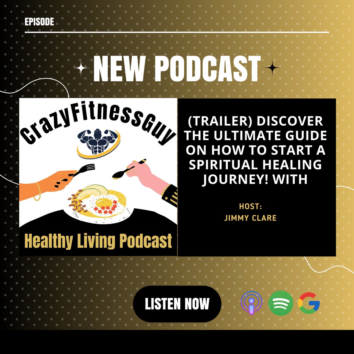 🎧 Embark on a transformative path with the latest CrazyFitnessGuy Healthy Living Podcast trailer! 💫 Dive into spiritual healing & find your inner peace. Tune in now for the ultimate guide! 🌟 #SpiritualJourney #HealingPodcast #CrazyFitnessGuy ➡️