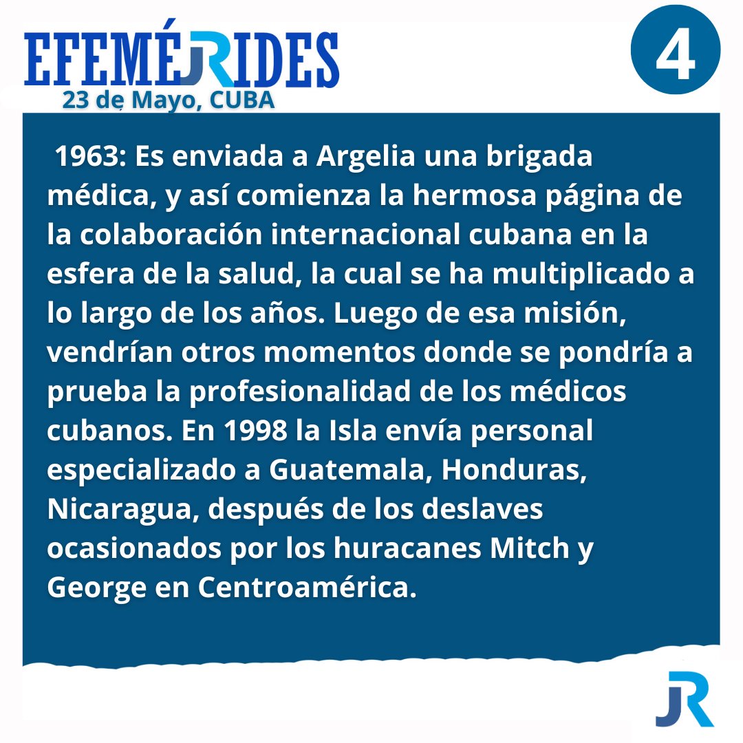 Resumen de Efemérides hoy 23 de mayo en #Cuba 🇨🇺 #CubaViveEnSuHistoria