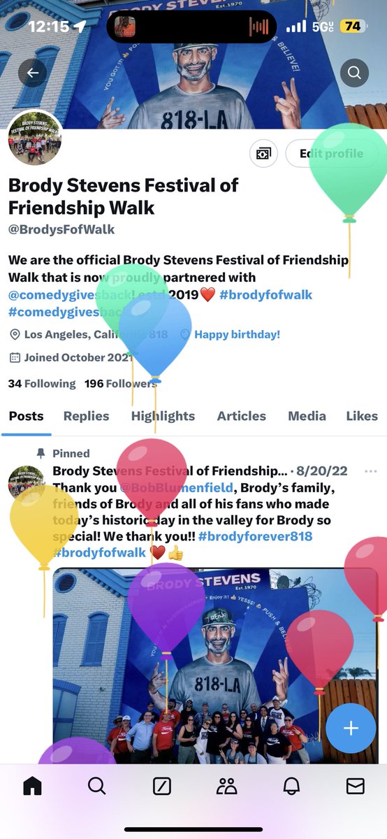 BrodysFofWalk's tweet photo. Today’s Brody’s birthday & our birthday on X! #EnjoyThat 👍 https://t.co/AAs3p9ITu9