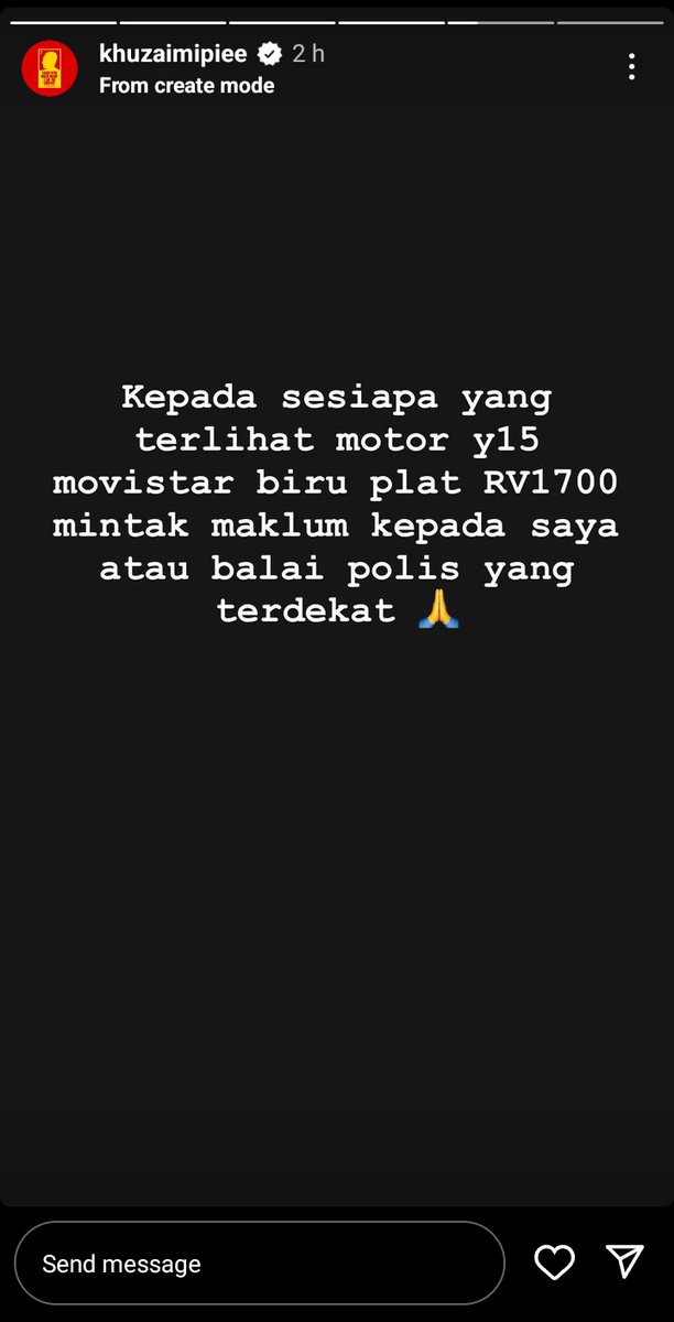 TERKINI: Rumah pertahanan Selangor, Khuzaimi Piee dipecah masuk dengan sebuah motosikal beliau telah dicuri.