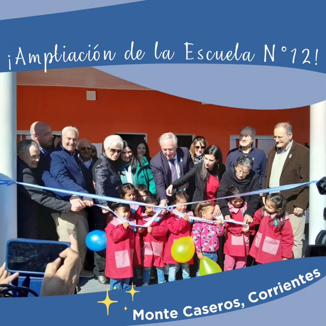 ACAS_escuelas's tweet photo. ¡Estamos muy felices! Inuguramos la ampliación de la Escuela de Frontera C.A.S N° 12 ✨

Culminamos un nuevo proyecto, la ampliación de la Esc C.A.S. N°12, donde funcionará su jardín de infantes "La Casita del Sol"🏫✨ https://t.co/ErbsXXcy7e