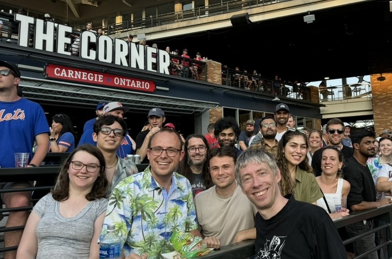 armnewsteam's tweet photo. Our #ARMSummerSchool students and instructors took a break from the classroom at a @CleGuardians game this week! After an evening of baseball, everyone was back to the books at @CLE_State the next morning for another day full of sessions on #ARMData and #ARMOpenScience https://t.co/bnjT0hIQfa