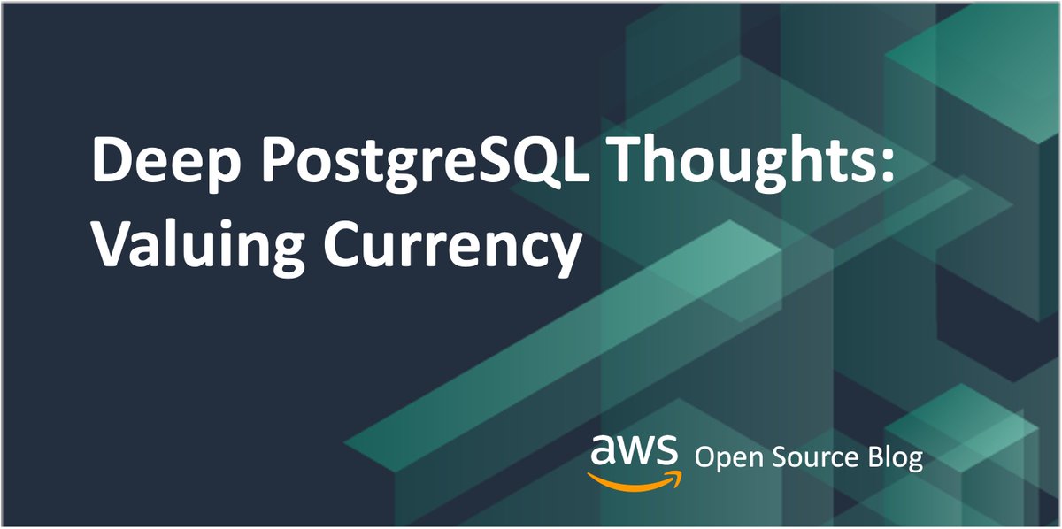 Understand the benefits of upgrading to the latest version of PostgreSQL in our latest blog post. Joe Conway shares the advantages of currency: go.aws/4aF6AU8