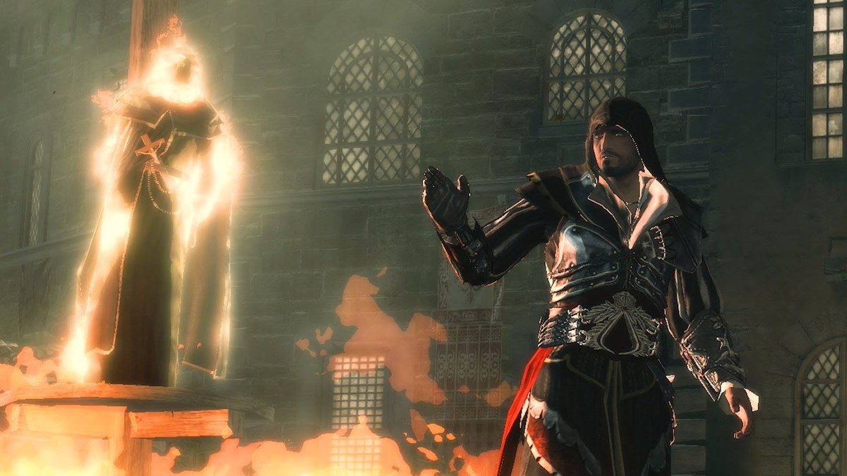 Tal día como hoy 23 de mayo en 1498, murió Girolamo Savonarola asesinado por Ezio Auditore en Florencia. #AC2 #AssassinsCreed