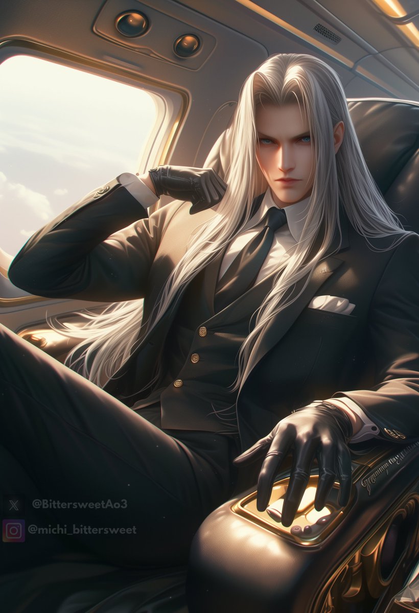 #Sephiroth The pic of him properly wearing the suit.