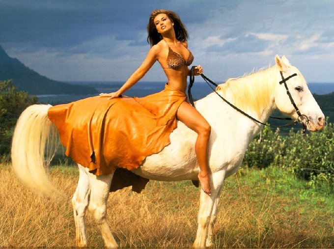 save a horse ride a..... 🤠 🔥 🖤 what are you guys up to today? #throwback https://t.co/UWnFclfbUY<a href="/tag/throwback"class="tags"><span>#throwback</span></a>