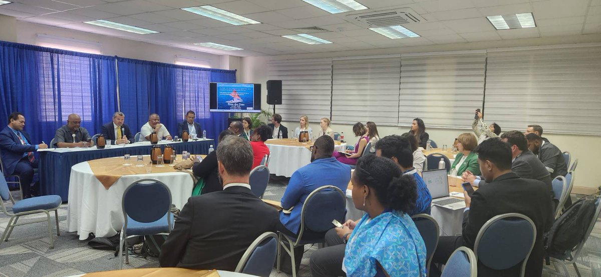 At the High Level SIDS session at UNCTAD Global Supply Chain Forum, 6PAC+ and Belize held a talanoa on decarbonizing shipping for #SIDS. Opened by Minister Hilton Kendall, we were honored to have the IMO SG share his insights. #DecarbonizingShipping #SmallIslandStates #IMO
