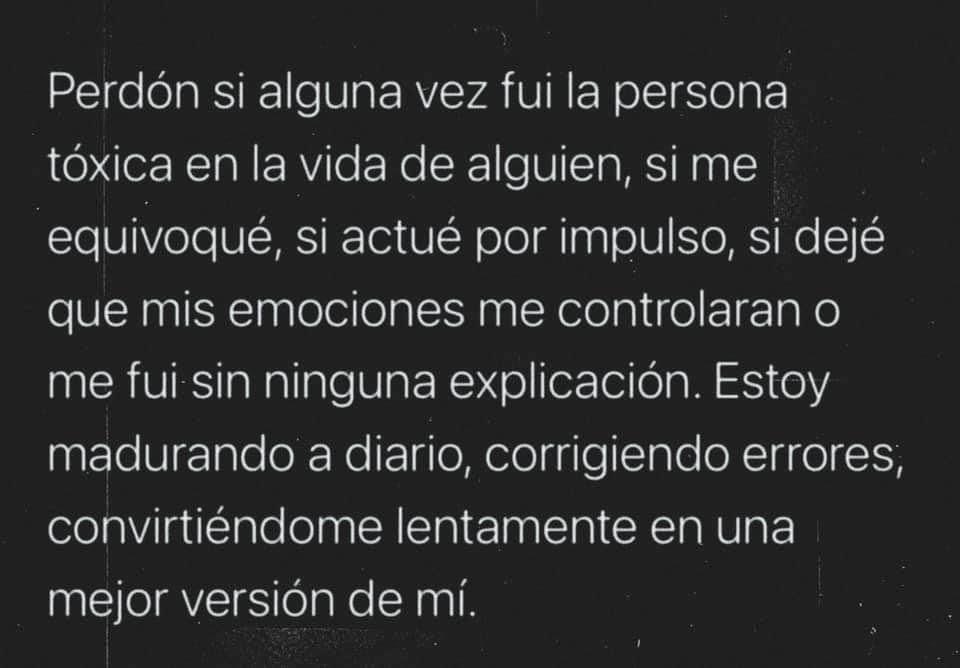Perdón de corazón.