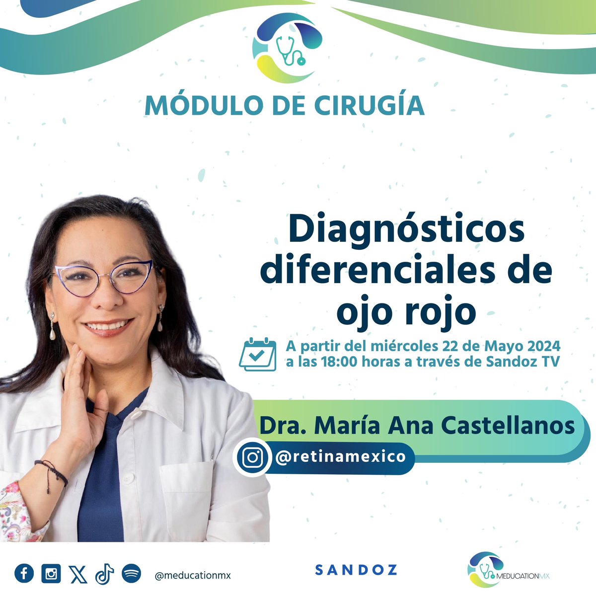 Totalmente gratis por Sandoz-tv con la Dra. <a href="/retinamexico/">María A. Martínez</a>