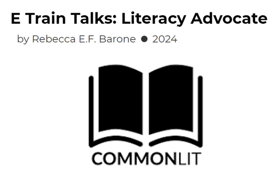 It's such a privilege to have my #literacy journey featured on @CommonLit! I often #read COMMON LIT in my 4th, 5th & 6th grade English & Language Arts classes, so this honor is really special to me! Thank you so much @rebeccaefbarone for interviewing me & #writing such a