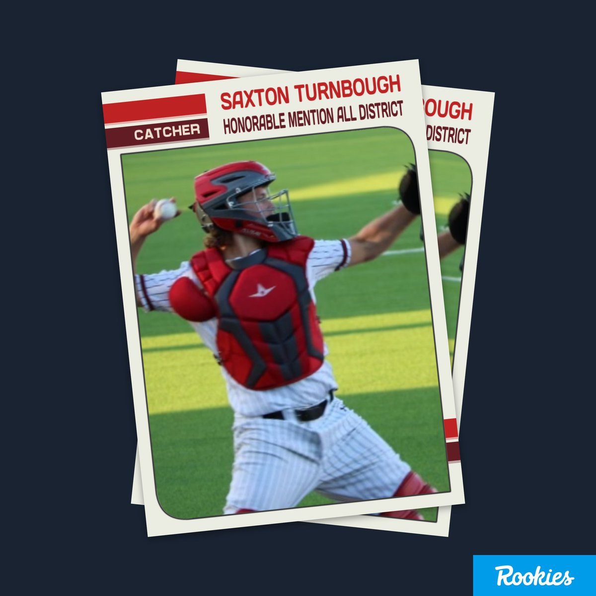 Congratulations to Saxton Turnbough for being named Honorable Mention All-District. Saxton broke both of his wrists in a freak accident in December and came back to have a great season for us