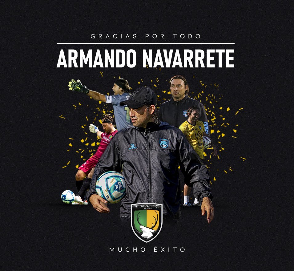 Aquí terminó tu carrera como jugador e iniciaste tu etapa como Entrenador de Porteros. Hoy te tocará seguir compartiendo tu experiencia en Primera División. 

¡Gracias por todo, <a href="/Anavarrete12/">Armando Navarrete G.</a> ! ¡Mucho éxito! 🔰👊🏼

• #NavaEsVenado •