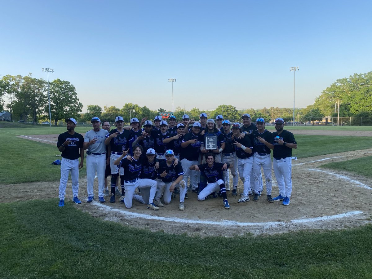Back to back! Central Mass champs, defeating Wachusett 8-4.