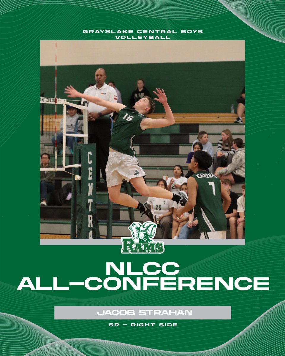 Congrats to Jacob Strahan for being named NLCC All-Conference. Jacob finished his career with the most blocks in program history and had a Varsity record of 78 - 28.