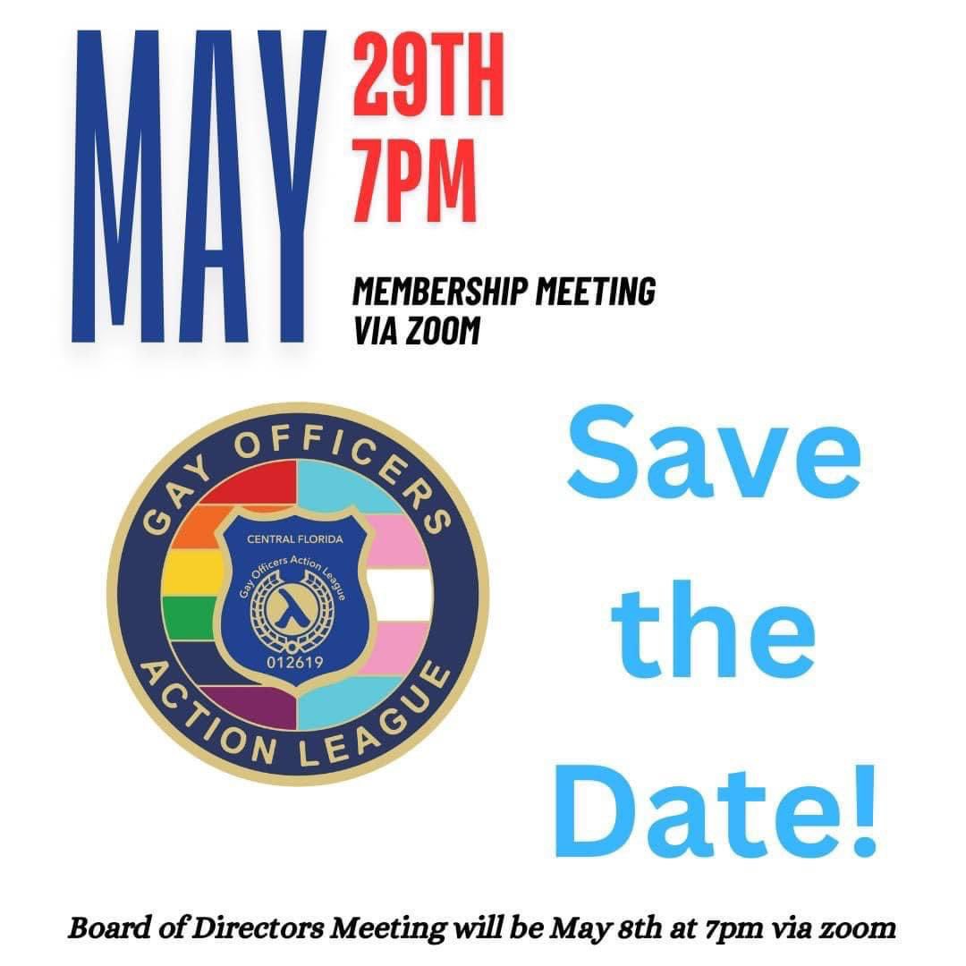 Reminder GOALCFL members, an email was sent to you with the link to attend the May membership meeting via Zoom.  If you did not receive it, please send an email to PRmanager@goalcfl.org 

We look forward to seeing you on Zoom!
