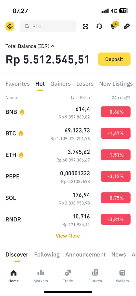 ditinjak's tweet photo. Bismillah Lgi challenge modal 1.5jta (99 usdt) bisa growing brp dlm 1 tahun ini

Update untuk challenge, bbrp hari kdd trade, alhamdulillah sekarang saldo up jdi 5.5jta https://t.co/zN3chtH9QR