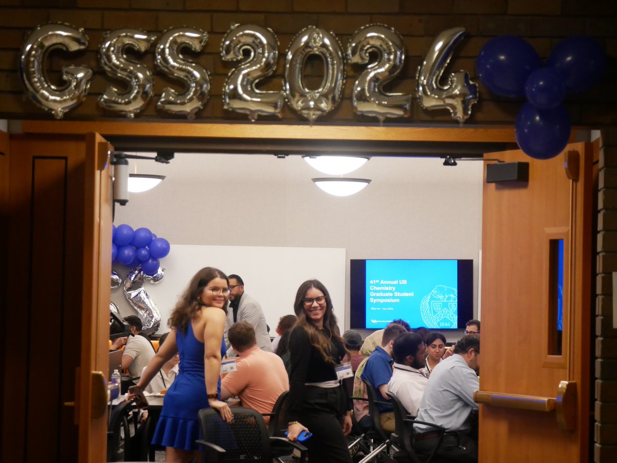 UBuffaloGSS's tweet photo. As we bring the 1st day of our symposium to a close, we would like to thanks to everyone present for making it a successful start. Our  gratitude to our keynote speaker, @Velazquez_Lab, your presence here today elevated this event, grateful for your contribution! @UBChemistry https://t.co/gu2cOKI2O5