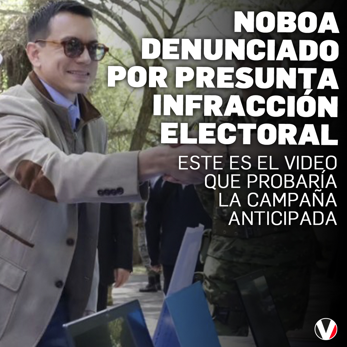 #ATENCIÓN | El presidente Daniel Noboa habría incurrido en una infracción electoral relacionada con la consulta popular. ¿Quién lo denuncia? ▶️ v.vistazo.com/3UVIVJ0