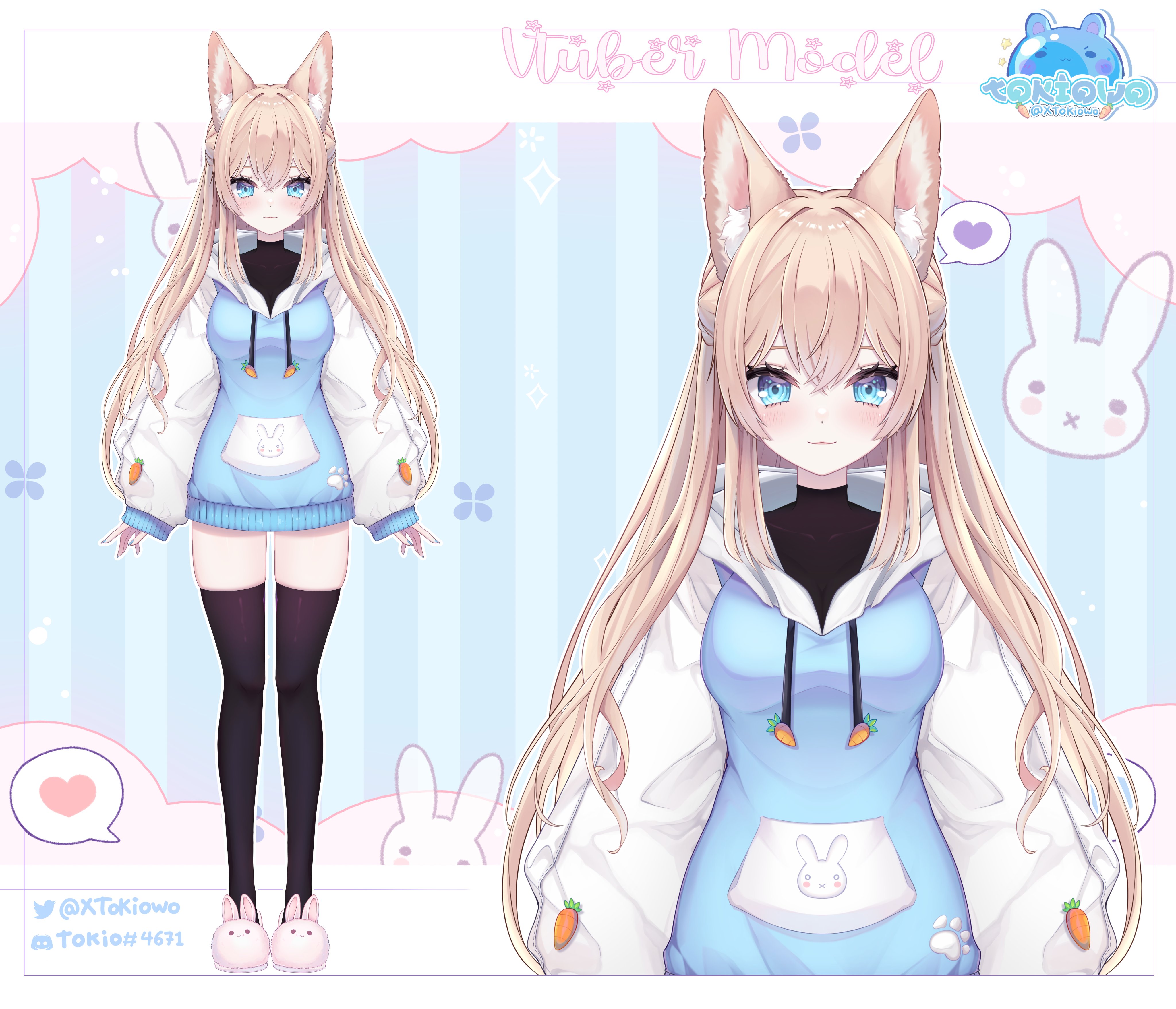 Hoodie Neko Full it Body Vtuber