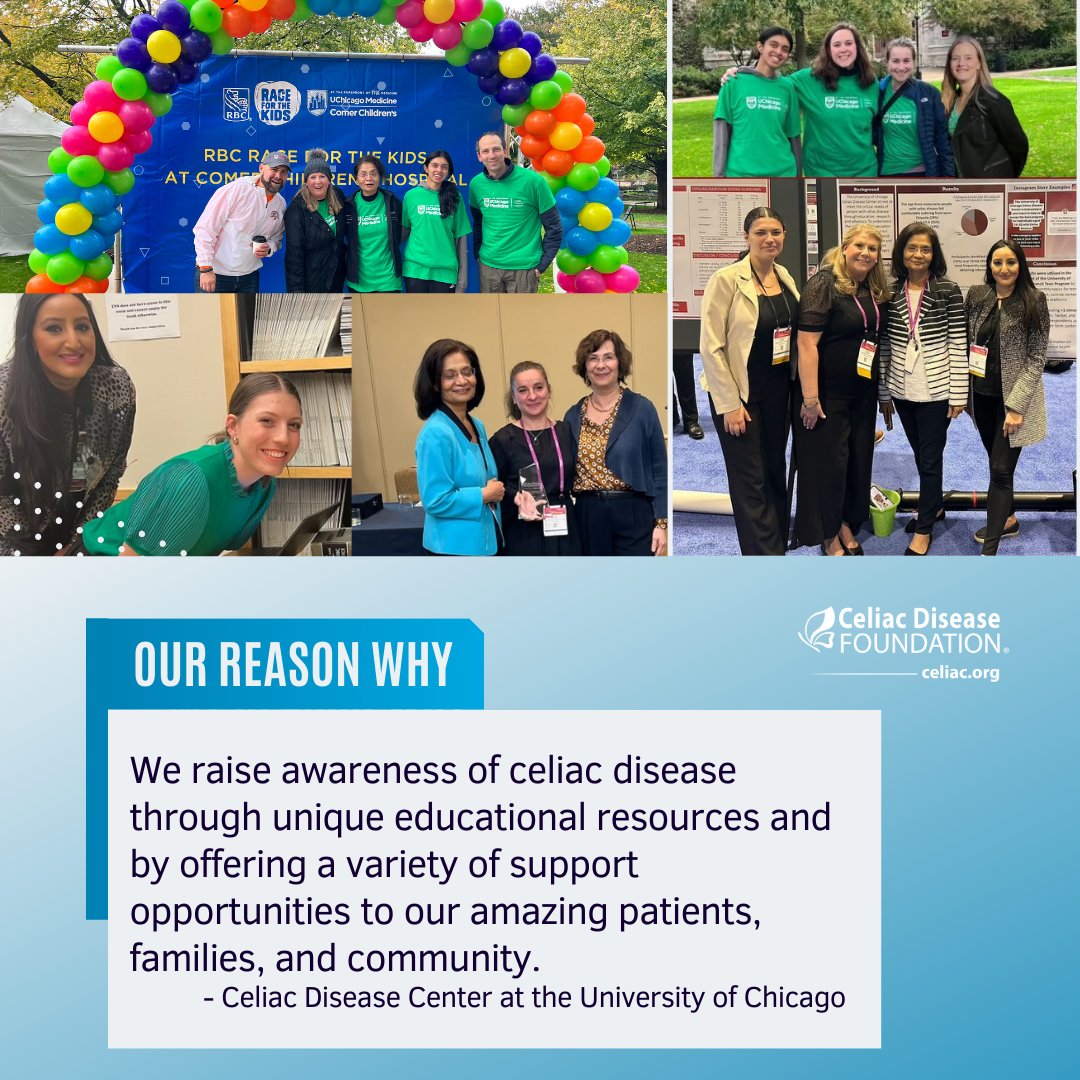 Thanks to @uchicagoceliac for sharing why they spread knowledge about this #AutoimmuneDisease! We still have more 'reason why' stories coming from the community this May for #CeliacAwarenessMonth. Why do you raise awareness of #CeliacDisease? 💙 #MyReasonWhy #CeliacAwareness