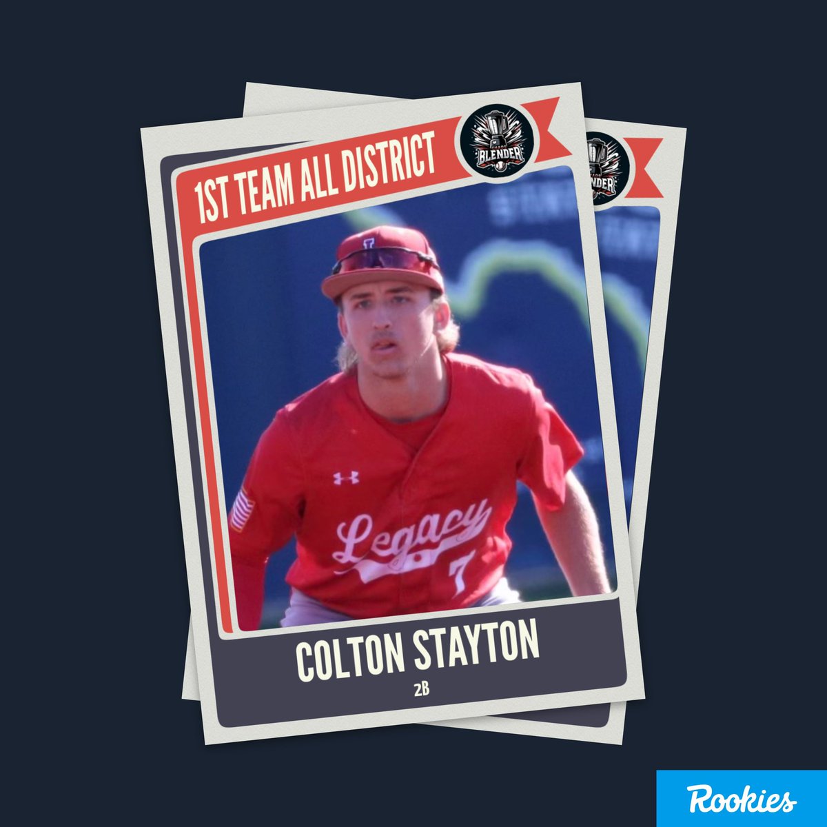 Congrats to Colton Stayton for being named the 11-6A 1st Team All-District Second Baseman