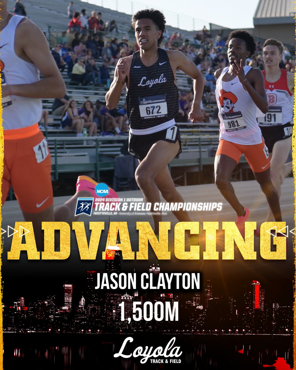 𝙈𝙊𝙑𝙄𝙉𝙂 𝙊𝙉 ‼️ Jason Clayton finishes in the top-5 of his heat in the 1,500m at the NCAA West Prelims! He moves on to the quarterfinal round this Friday at 5:15pm!